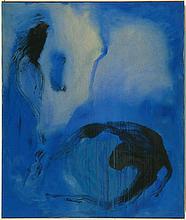 ohne Titel (I), klick zum vergr�ssern ohne Titel (I)','Mischt./Lwd., 160 x 135 cm, © Foto: Gerhard Haug
