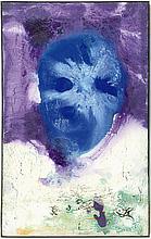 o.T. (V) - Totenkopf, klick zum vergr�ssern o.T. (V) - Totenkopf','Mischt./Lwd., 160 x 100 cm, © Foto: Gerhard Haug