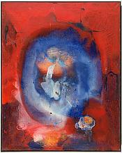 Egozentrum BLAU ROT, klick zum vergr�ssern Egozentrum BLAU ROT','Mischt./Lwd., 130 x 100 cm, © Foto: Gerhard Haug